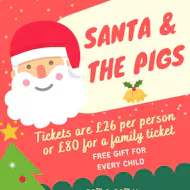 Santa and the Pigs at Kew Little Pigs Farm Ltd
