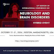 13th Edition of International Conference on Neurology and Brain at Hilton Boston/Woburn 2 Forbes Road, Woburn