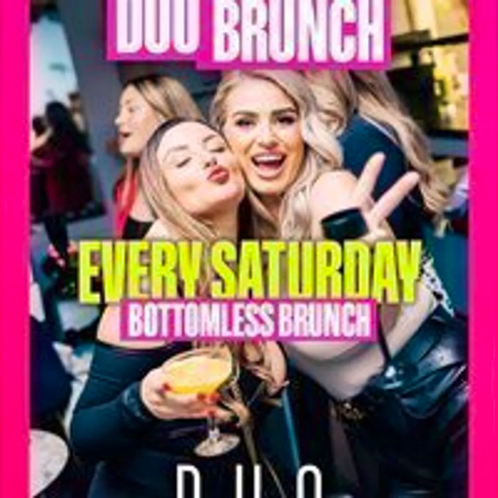 DUO Rnb Bottomless party Sat 29th August at Duo Clapham