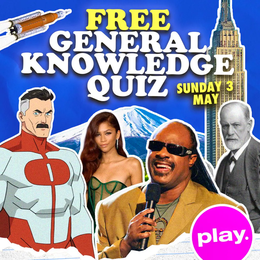 Free Entry General Knowledge Pub Quiz at PLAY