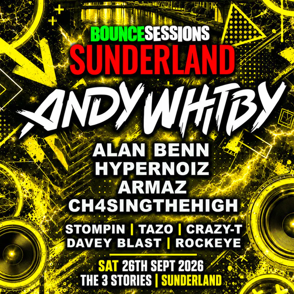 BOUNCE SESSIONS : Andy Whitby & Mc Tazo Live In Sunderland at The 3 Stories