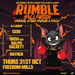 RUMBLE Halloween w/ OZDE - Garage, Speed Garage & Bass