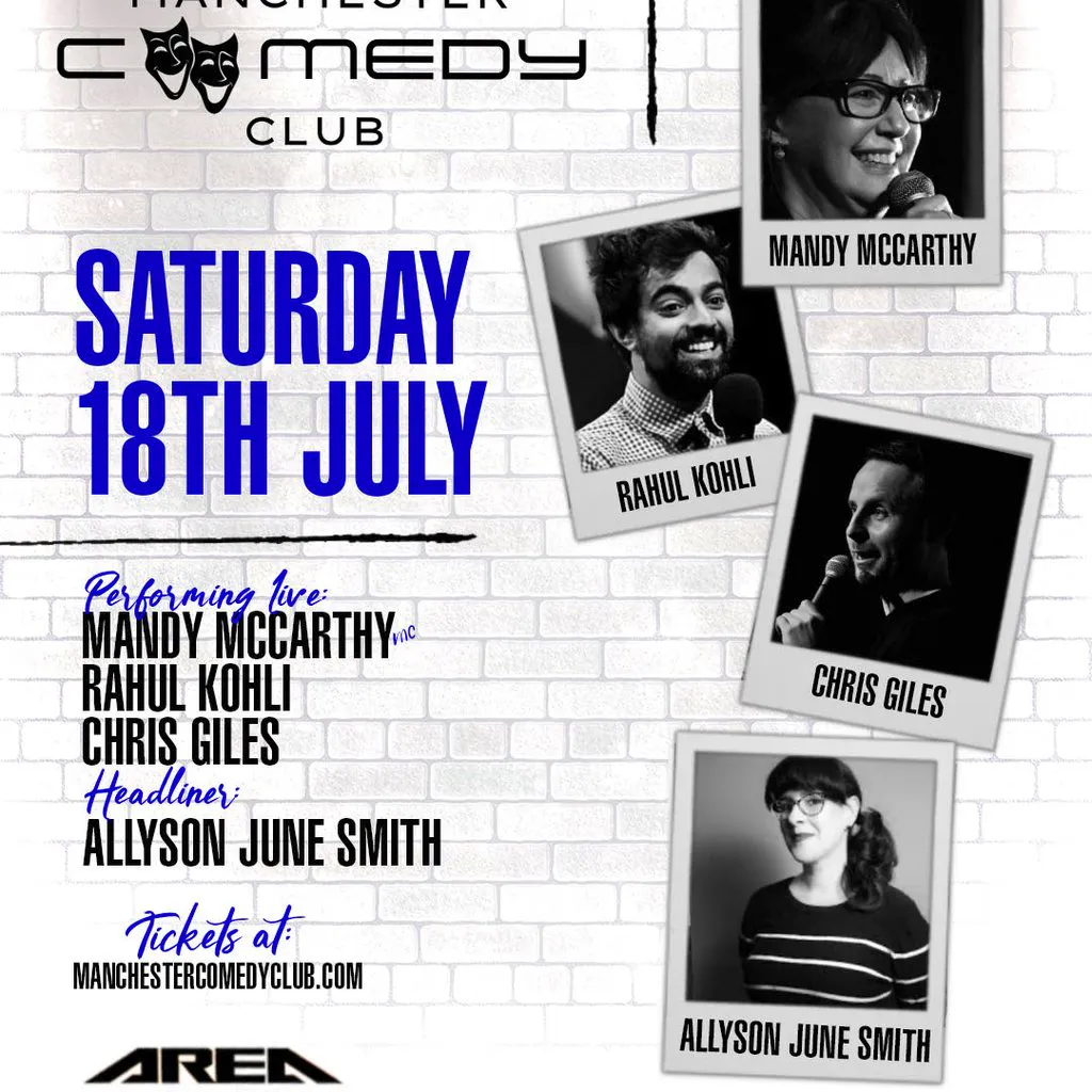 Manchester Comedy Club presents: ALLYSON JUNE SMITH AND FRIENDS at Area Manchester