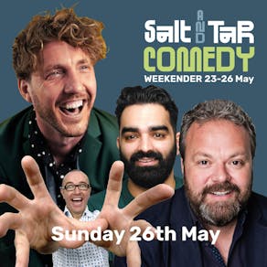 Seann Walsh, Hal Cruttenden and Peter Rethinasamy