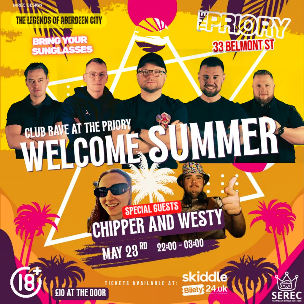 Welcome Summer!! RAVE at The Priory!! at The Priory