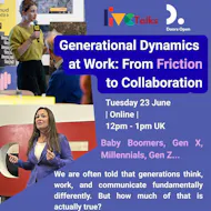 LIVE Talks: Generational Dynamics at Work at Virtual Event