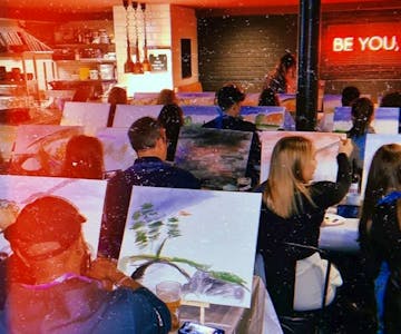 Boozy Brushes, Famous Faces Sip and Paint Party! Glasgow