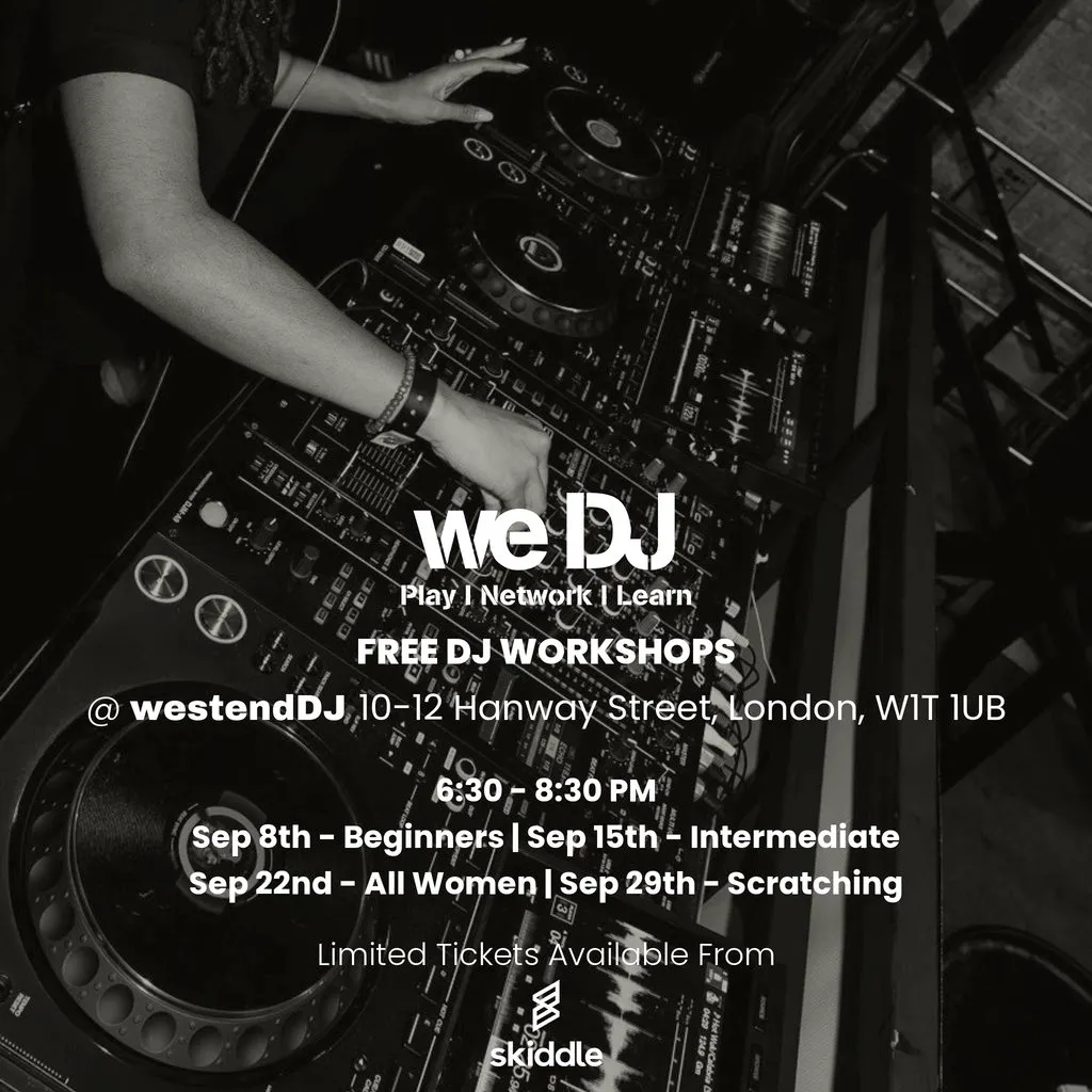 we DJ FREE DJ Workshops In September - Beginners at Westend DJ Central London
