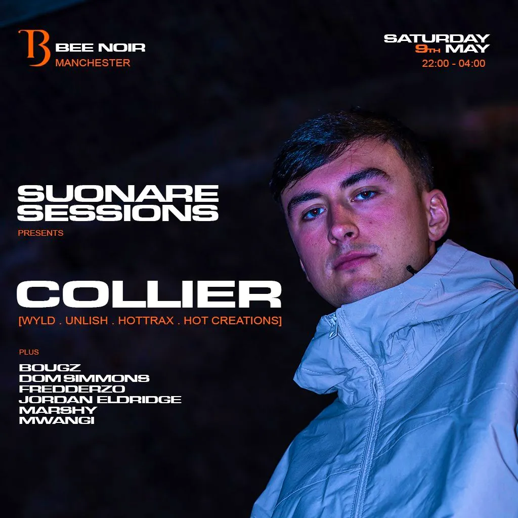 SUONARE SESSIONS Presents: COLLIER [House / Tech House] at Bee Noir