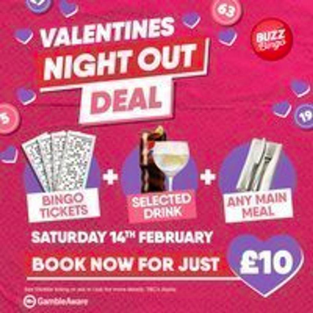 Valentines Day Deal - Buzz Bingo Bradford at Buzz Bingo Bradford