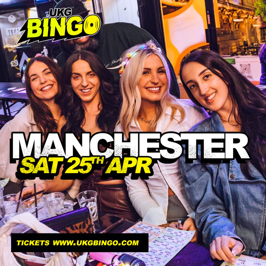 UKG BINGO Sat 25th April Manchester at Ark Manchester 