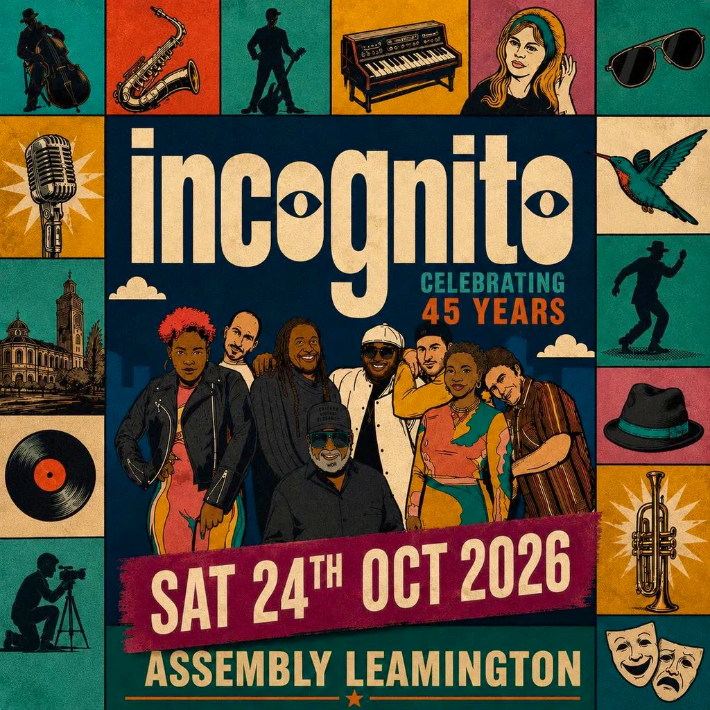 INCOGNITO Saturday 24/10/26 at The Assembly Leamington
