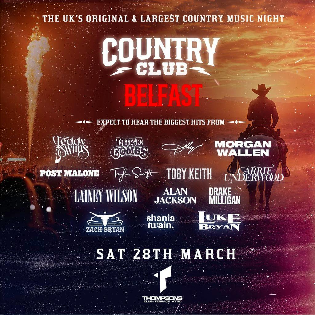 Country Club - Country Music Festival - Belfast at Thompsons Garage