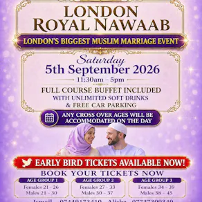 Muslim Marriage Events London - 3 Age Groups