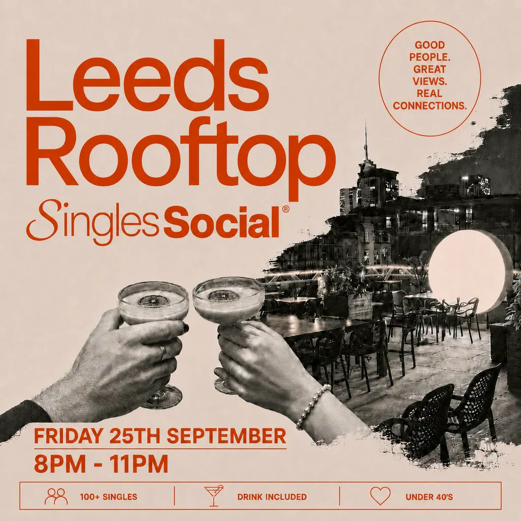 Leeds Rooftop Singles Social | 100+ Singles | Under 40s at The Rooftop Social