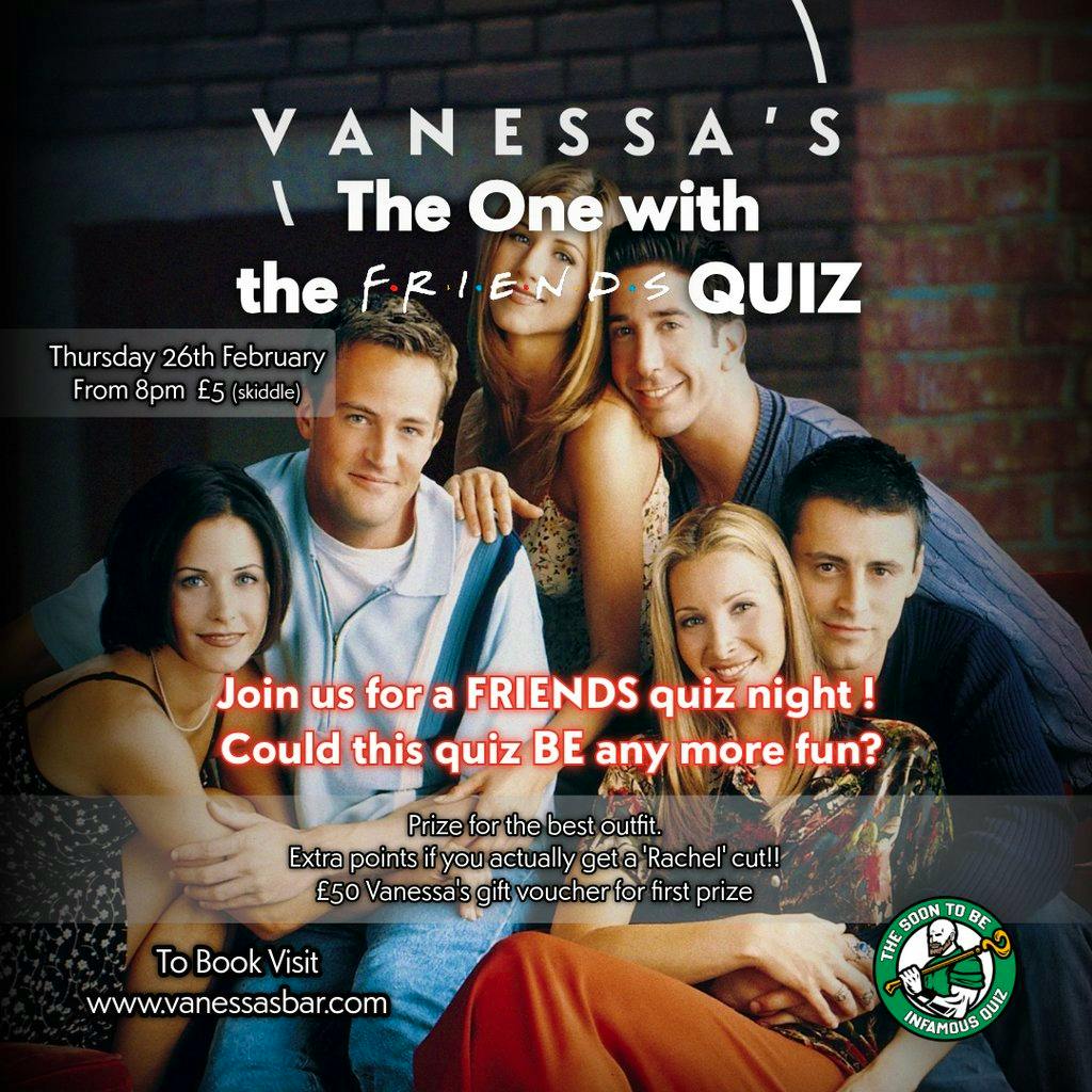 The One with the Friends Quiz at Vanessa's Bar