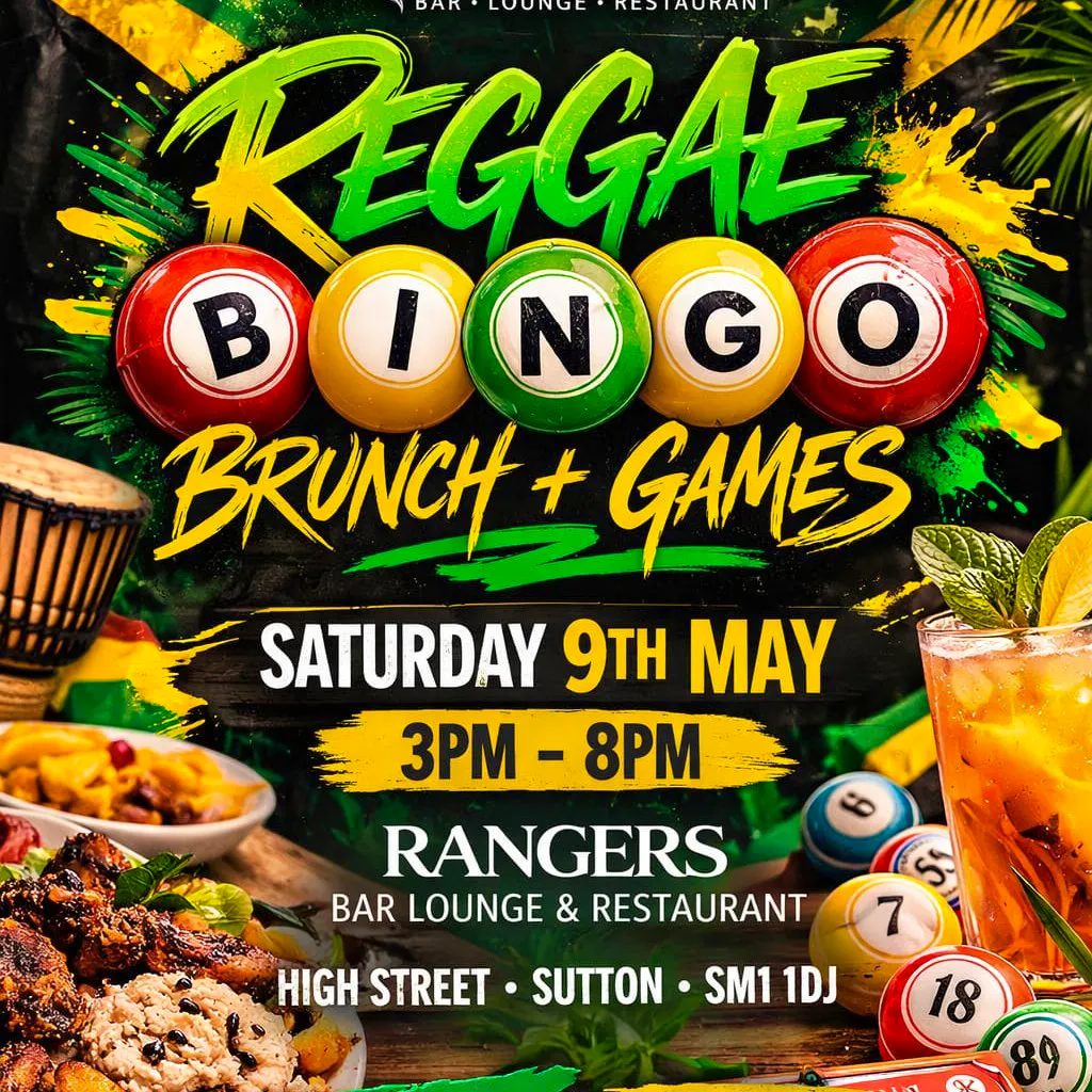Reggae Bingo | Sutton  SM1 1DJ at Rangers Bar
