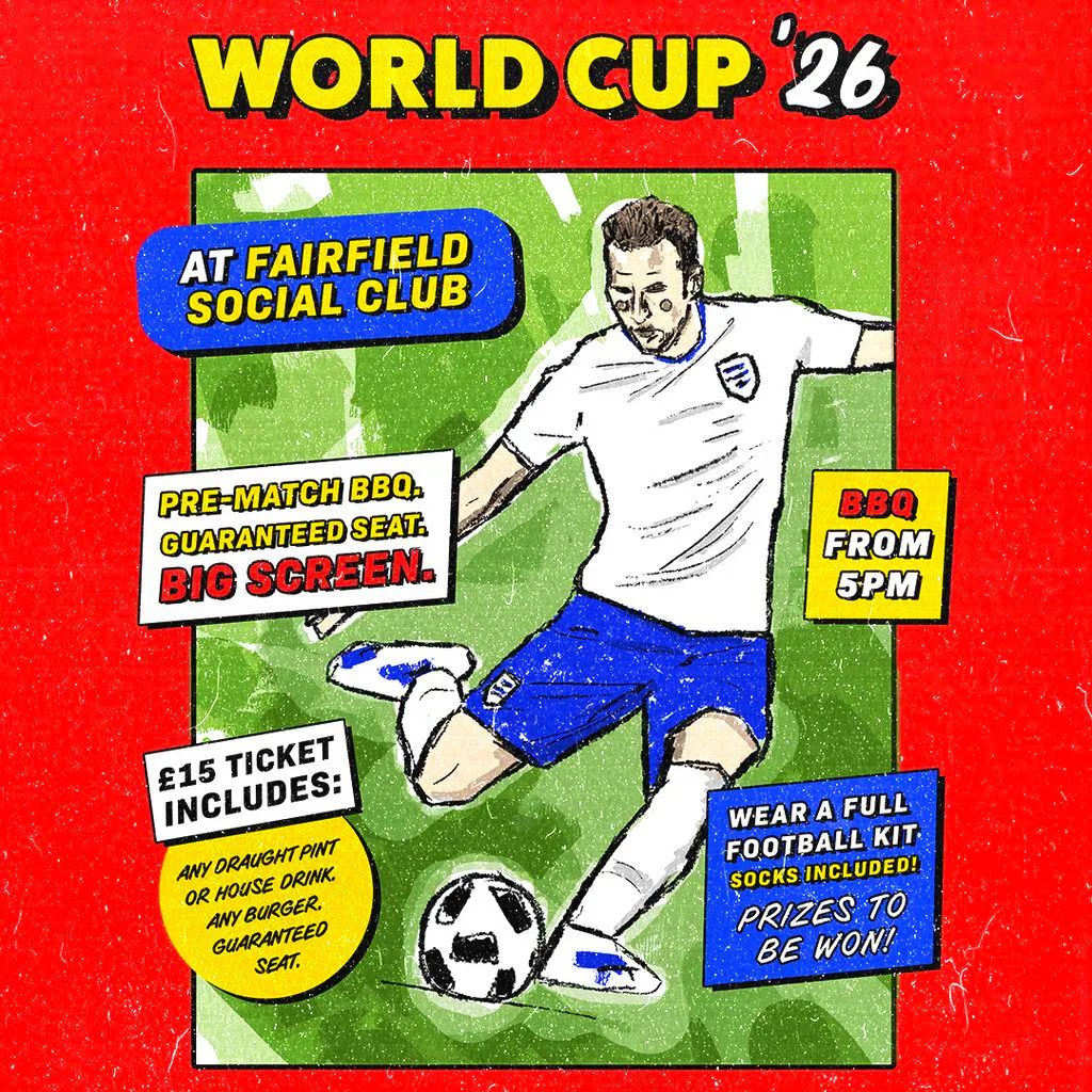 ENGLAND v CROATIA at FSC at Fairfield Social Club