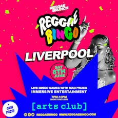 Reggae Bingo - Liverpool - Sat 8th June at Arts Club