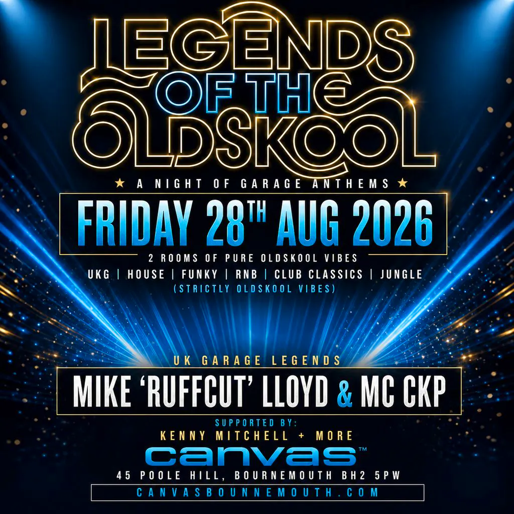 Legends of the Old Skool - a Night of Garage Anthems at Canvas Bournemouth