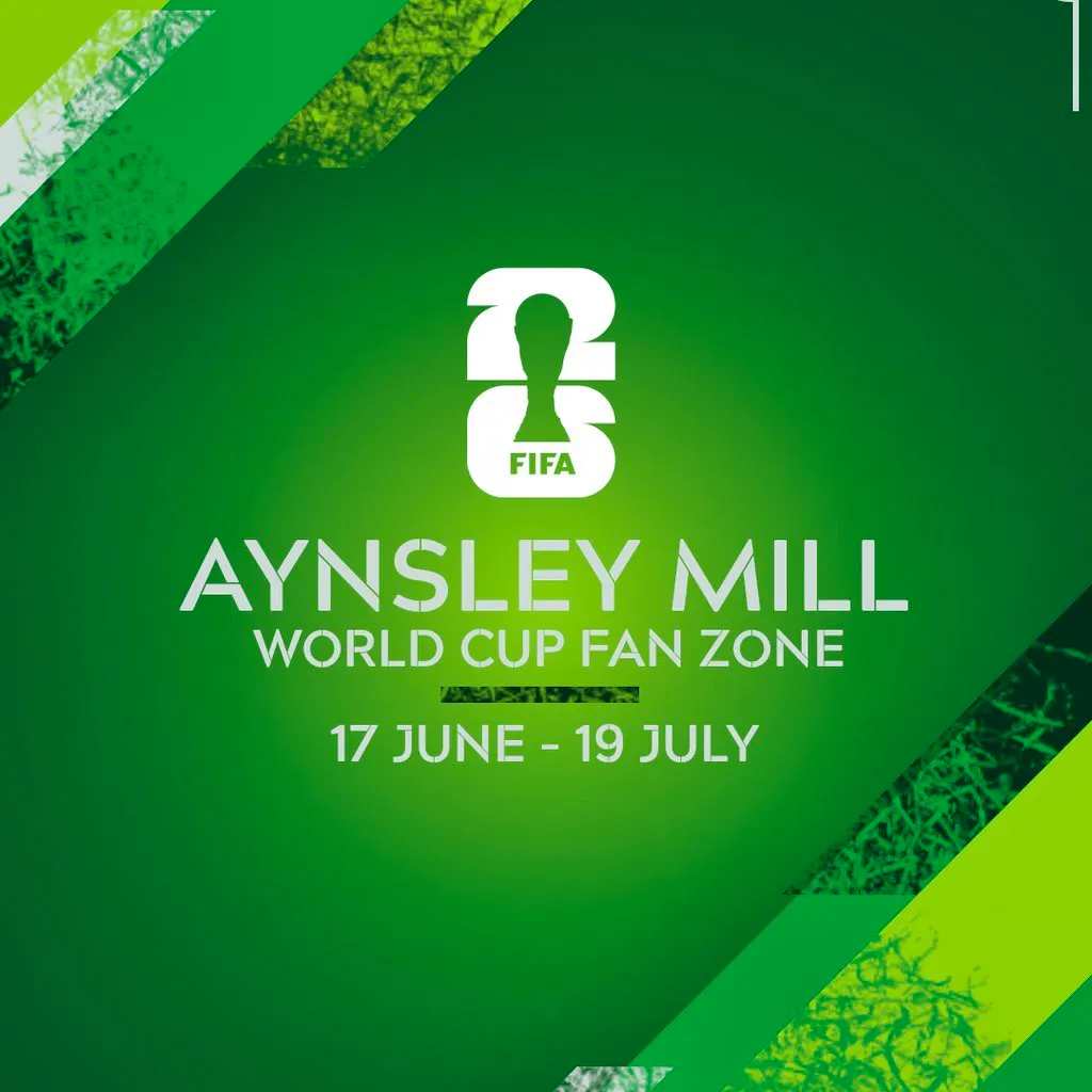 Aynsley Mill Fan Zone: England V Ghana at Aynsley Mill 