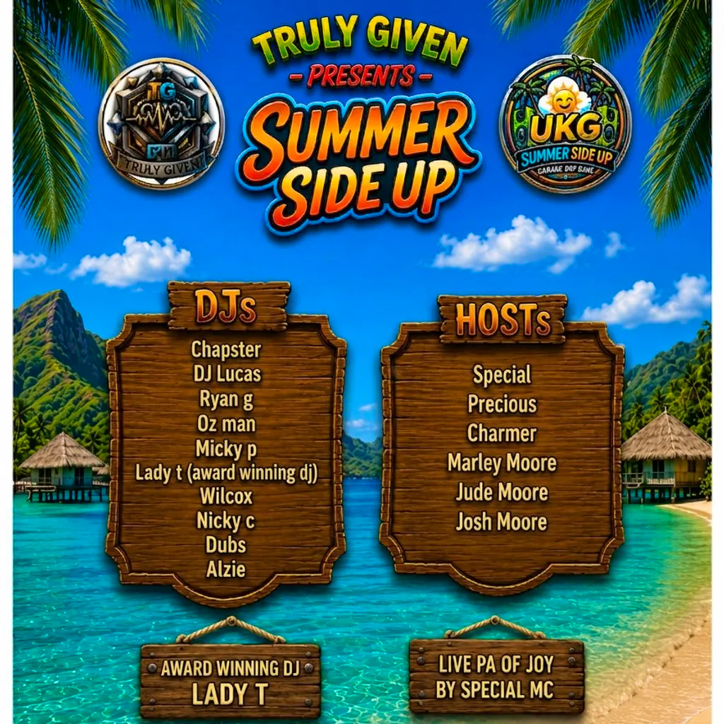 Truly Given Presents Summer Side Up at Sunrooms2 Southend On Sea