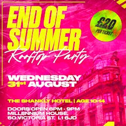 4Ever Young End Of Summer Rooftop Party Tickets | Garden Of Eden The Shankly HOtel Liverpool  | Wed 31st August 2022 Lineup
