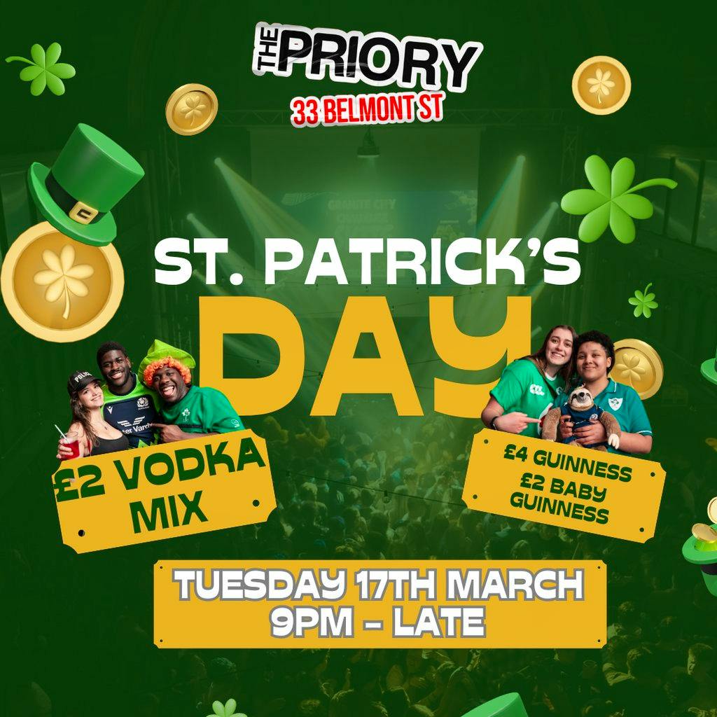 St Patrick's Day Shindig at Priory at The Priory