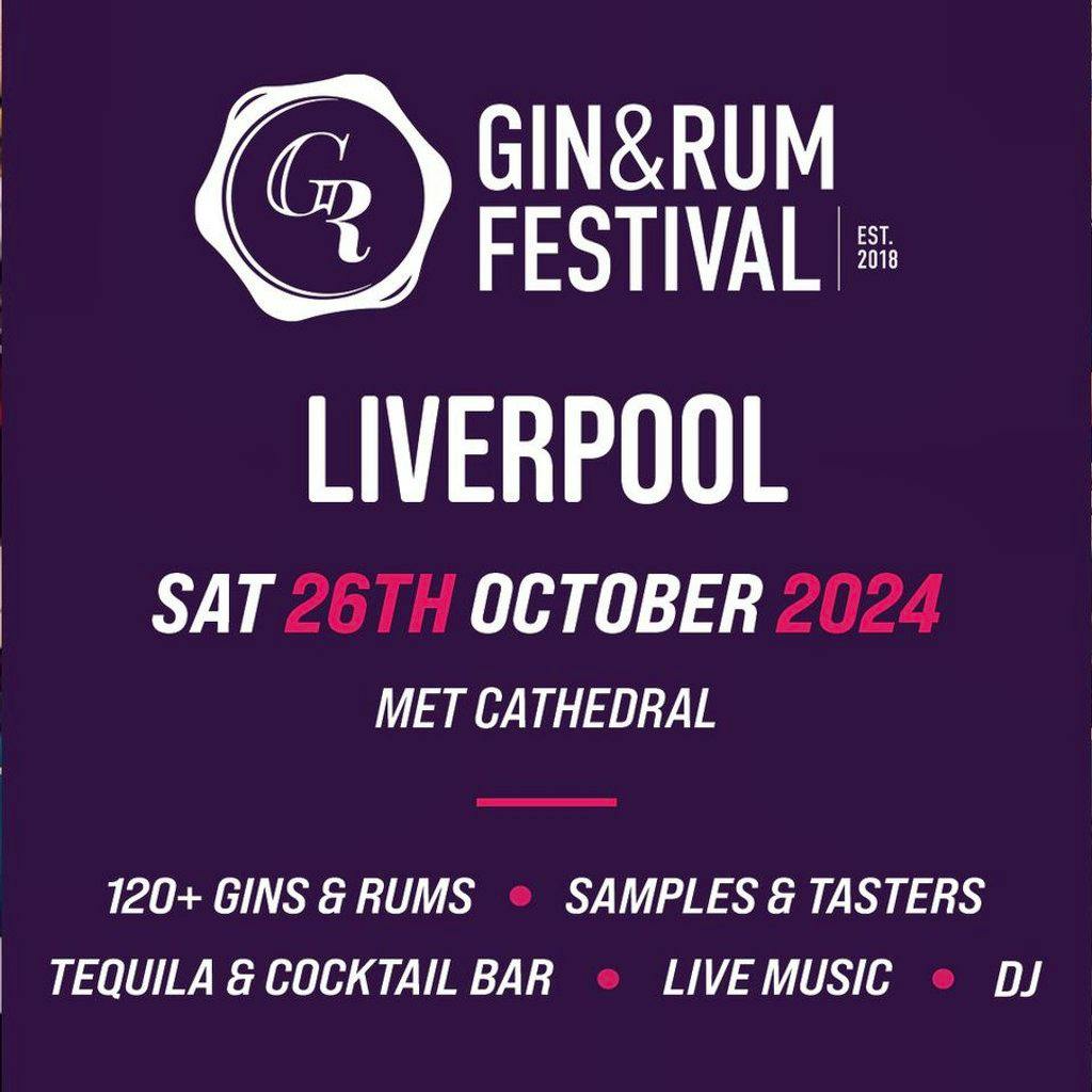 Gin & Rum Festival Liverpool 2024 Tickets Lutyens Crypt Liverpool