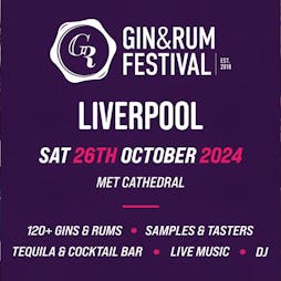 Gin & Rum Festival Liverpool 2024 Tickets | Lutyens Crypt Liverpool Metropolitan Cathedral Liverpool  | Sat 26th October 2024 Lineup