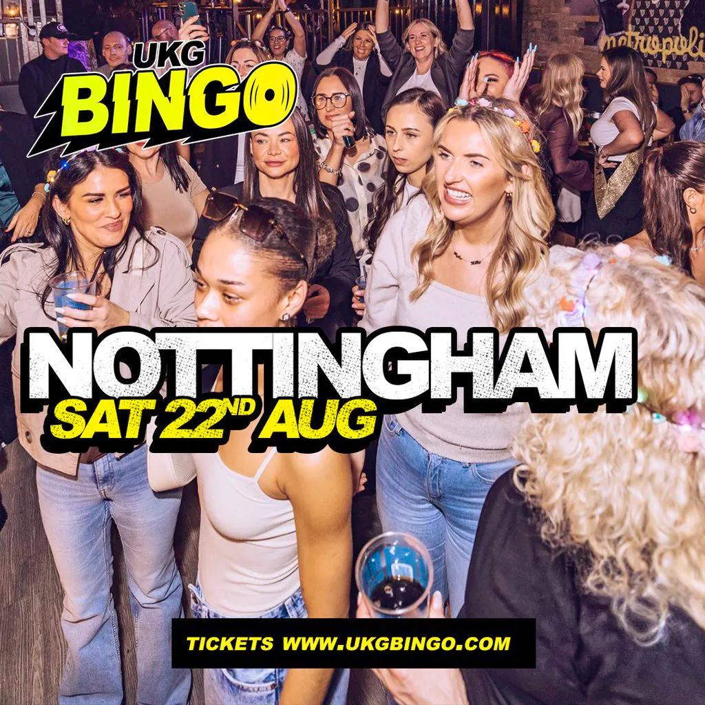UKG Bingo Sat 22nd August Nottingham at NG ONE