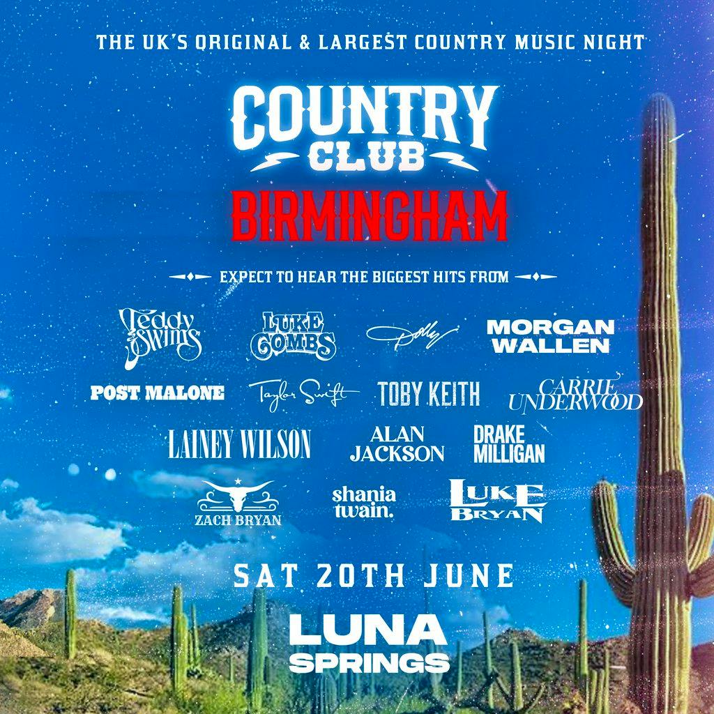 Country Club - Outdoor Country Music Festival - Birmingham at Luna Springs Digbeth 