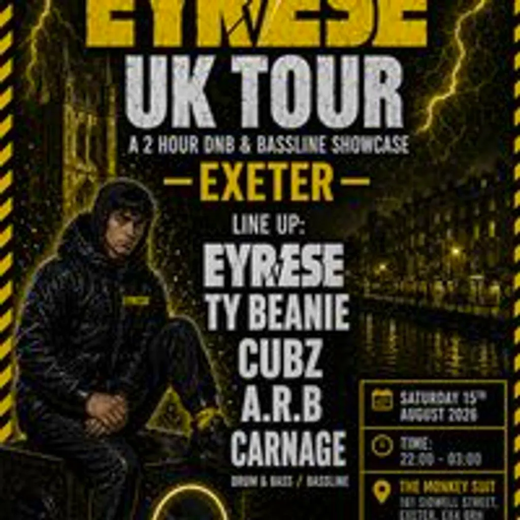 EYRESE UK TOUR 2026: Exeter The Monkey Suit at The Monkey Suit