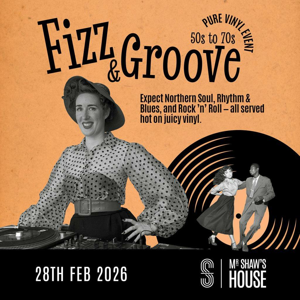Fizz & Groove - Vinyl Music Night at Mr Shaws House