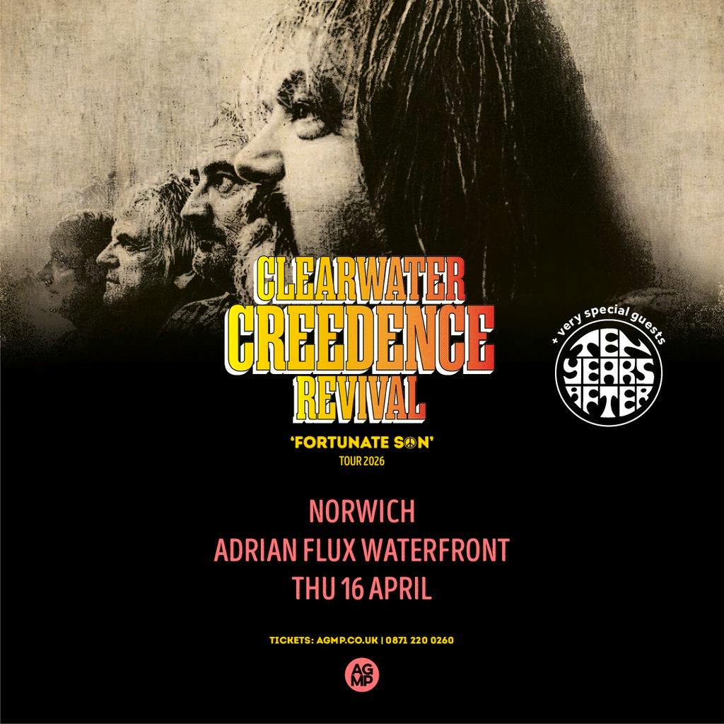 Clearwater Creedence Revival + Ten Years After at The Adrian Flux Waterfront