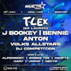 Invicta Audio | Brighton: T-Lex, J Bookey, Bennie, Anton at The Volks Nightclub