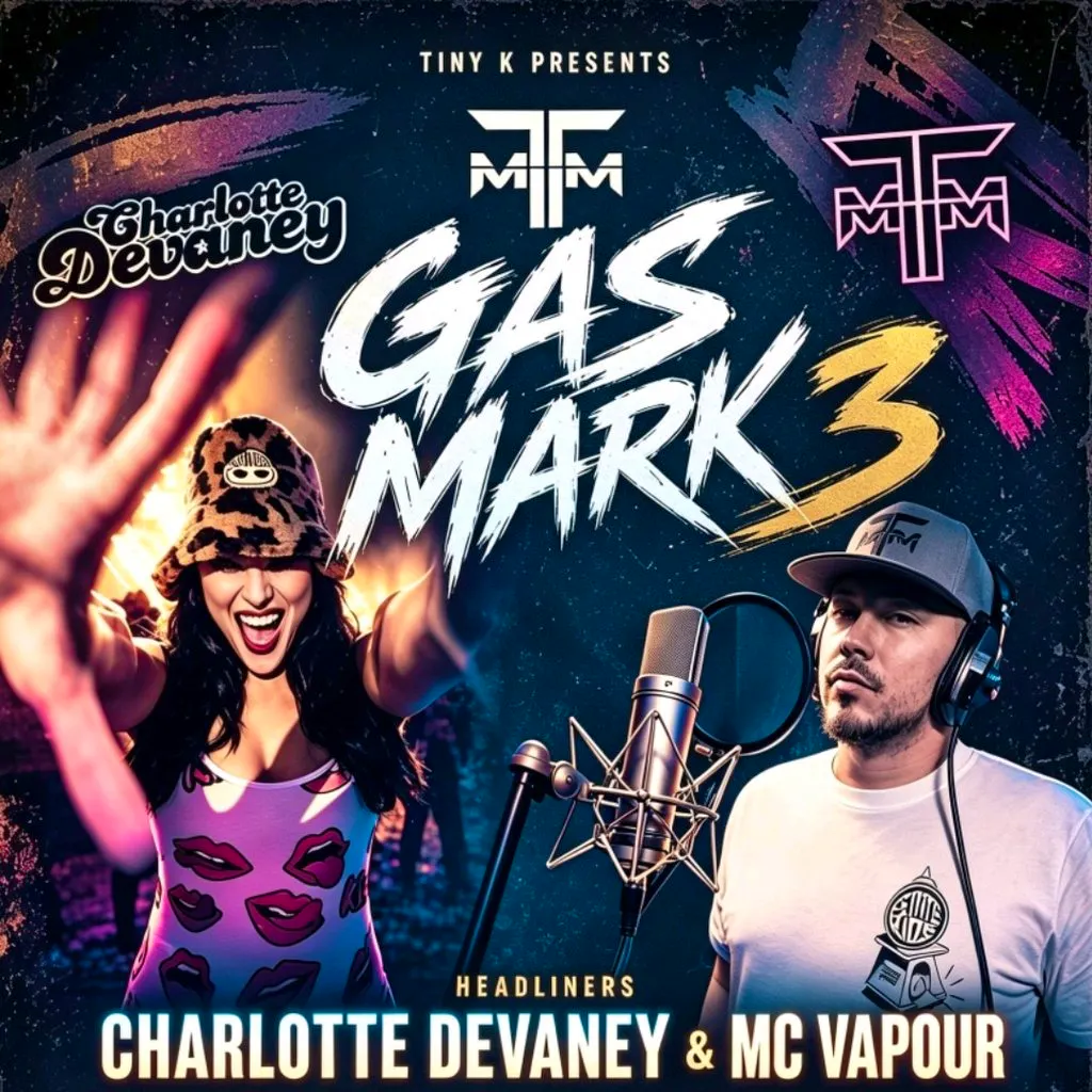 Mc Vapour & Charlotte devaney - GAS MARK 3 at The Music Shop