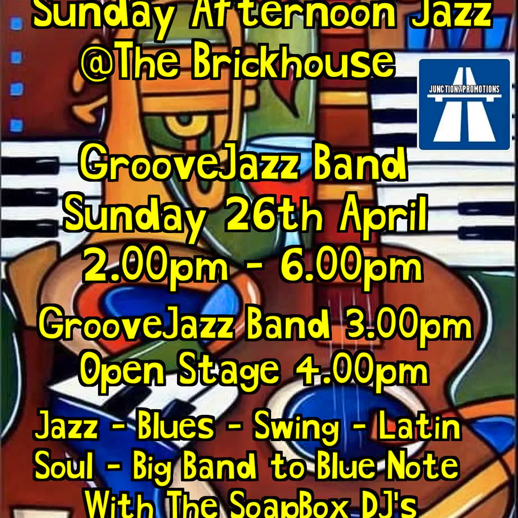 Sunday Afternoon Jazz with The GrooveJazz Band at The Brickhouse