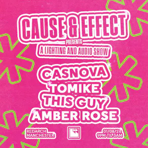 Cause & Effect Presents: Casnova, Tomike + Residents