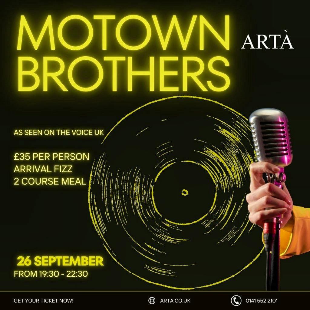Mowtown Brothers Tribute Night at ARTA