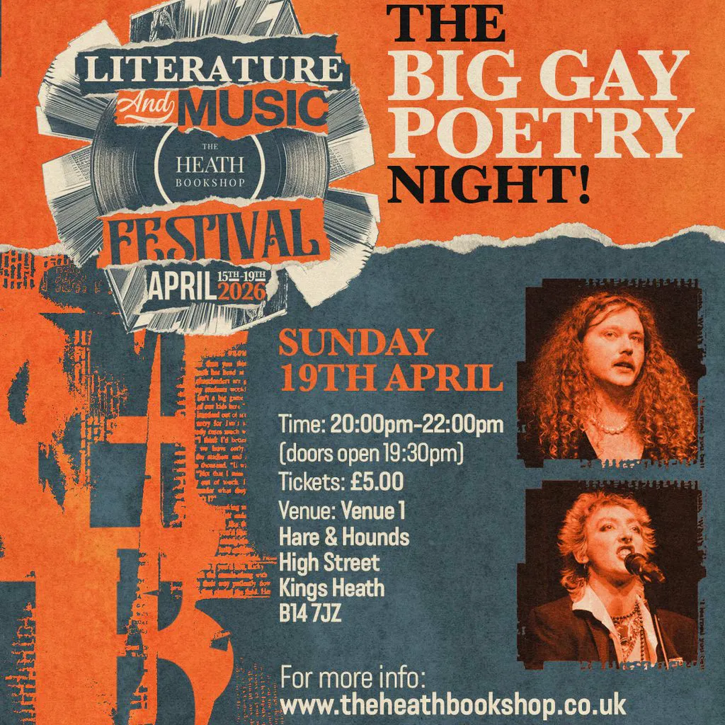 The Big Gay Poetry Night! at Hare And Hounds Kings Heath