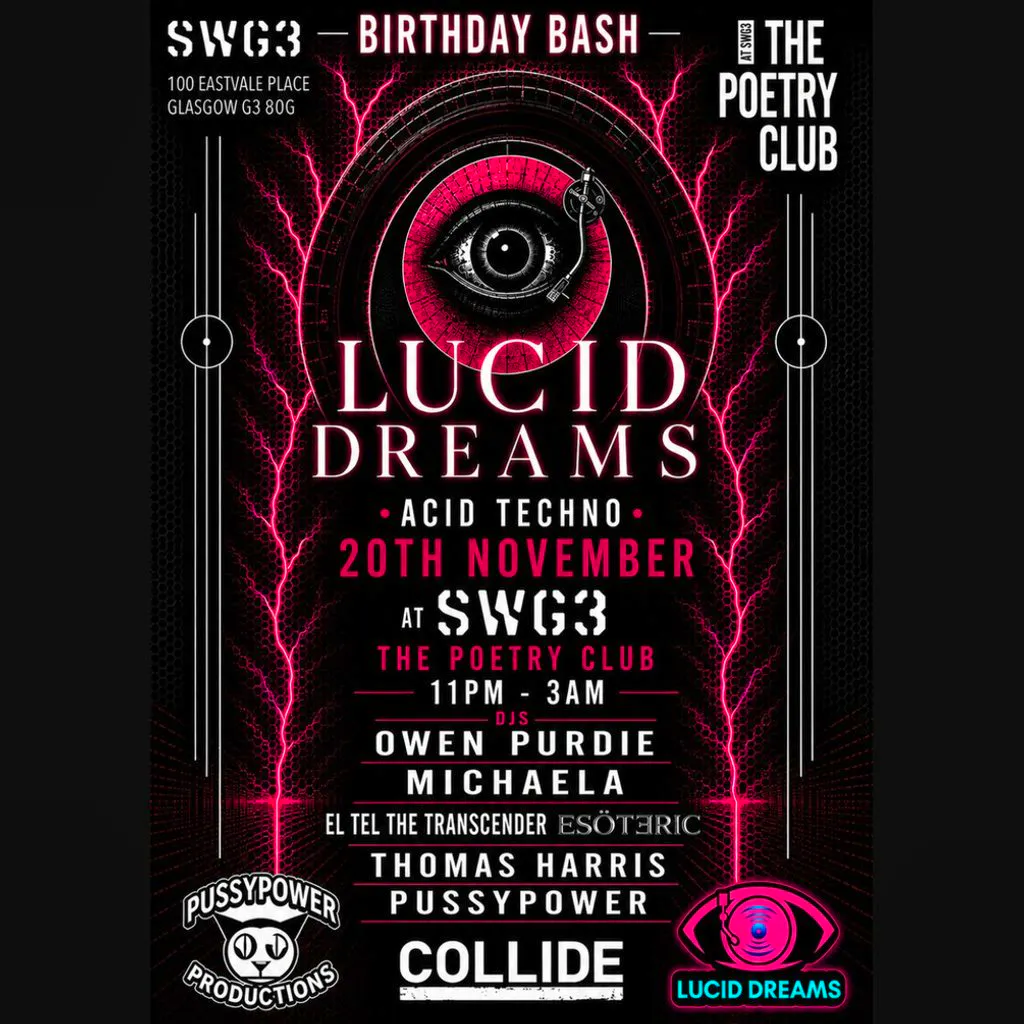 Lucid Dreams - Acid Techno at SWG3 Poetry Club