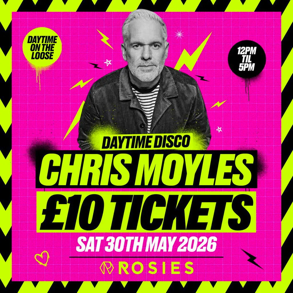 Chris Moyles EXCLUSIVE DJ Set - ROSIES Birmingham DAYTIME CLUB at Rosies NightClub   Birmingham