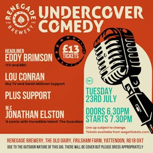 Under Cover Comedy Renegade Brewery July