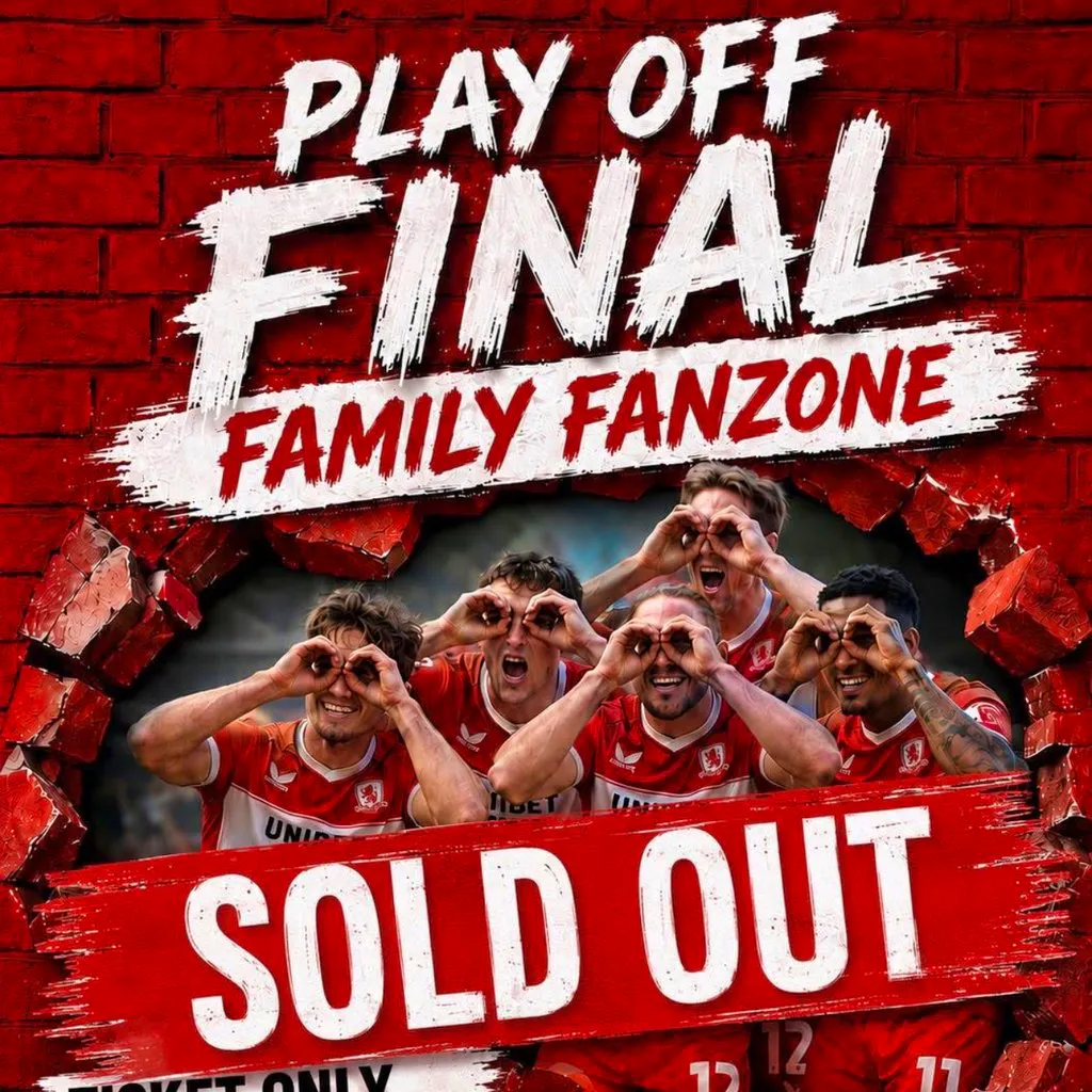Championship Final Boro v Hull City Family Fanzone at The Parkway Sports Bar, Lounge And Function Suite