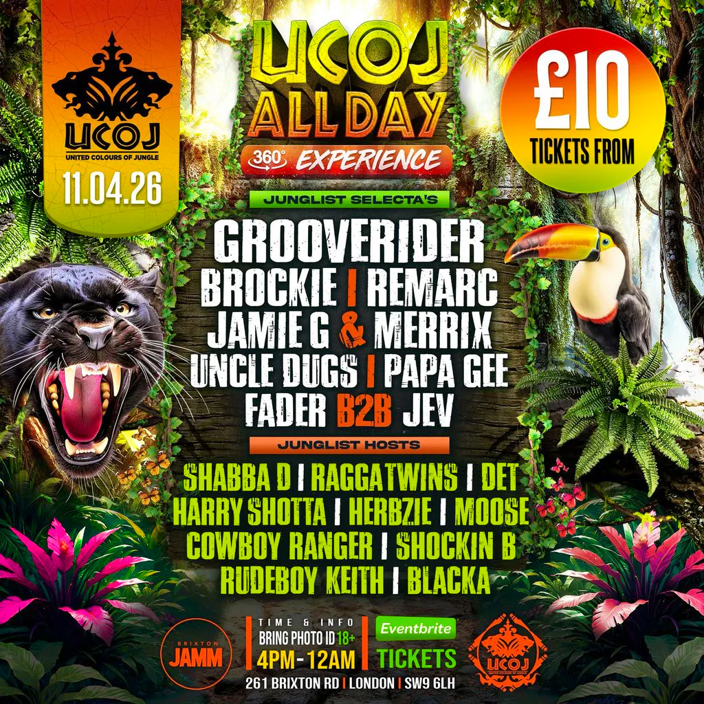 UCOJ ALL DAY the 360 experience at Brixton Jamm