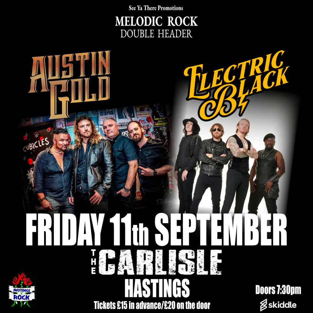 Austin Gold/Electric Black - The Carlisle, Hastings - 11th Sept at The Carlisle