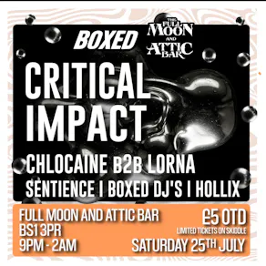 Boxed: Critical Impact, Chlocaine b2b Lorna, Sentience + MORE