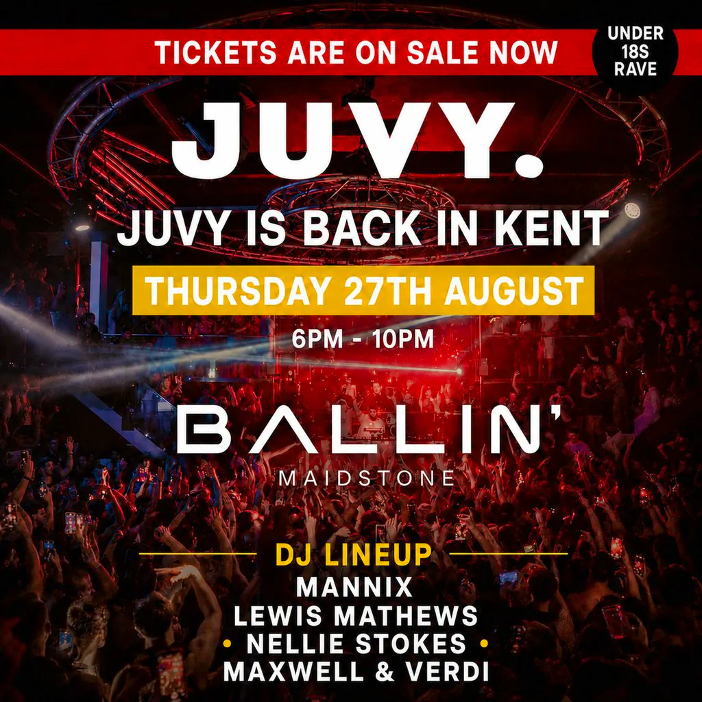 JUVY Under 18s - Summer Tour - Thur 27th August - KENT at BALLIN' Maidstone