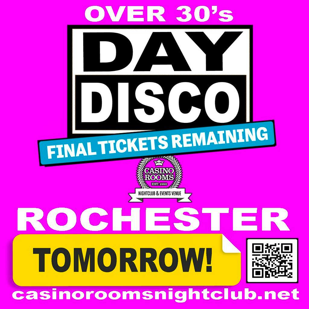Day Disco (Over 30's) - Saturday 31st January 2026 at Casino Rooms